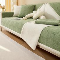 Cream Style Chenille Sofa Cushion Four Seasons Universal Simple Modern Seat Cushion Non-Slip Cushion Backrest Towel 70*70cm beige