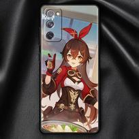 Case For Samsung Galaxy S21 Ultra S20 FE S10 Lite S9 Plus S8 S10e S7 A51 A12 Soft Shell Mobile Phone Cover Anime Genshin Impact Samsung S21 gray