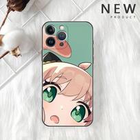 Case For Apple iPhone 11 13 12 14 Pro 7 Plus XR X XS Max 6 6S 13Pro SE 2022 Black Silicone Phone Funda SPY X FAMILY Anime iPhone 14 Pro Max