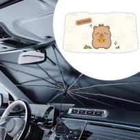 Automobilio priekinio stiklo skėtis Profesionali automobilių apsauga Transporto priemonės nuo saulės Nešiojamas S gray