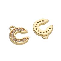 1 vnt./maišelis Įdėtas krištolas Vario apvadai 26 Angliškos raidės Pakabukas Pasidaryk pats Apyrankės Karoliai Auskarai Papuošalų Aksesuarai 8x10mm 1pc/bag beige