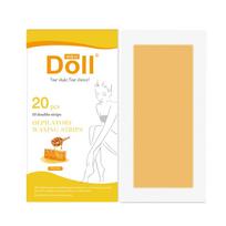20Pcs Professional Hair Removal Wax Strips Depilation Double Sided Cold Wax Paper For Leg Body Face Useful For Woman Man Summer yellow