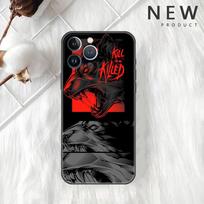 Funda Case For Apple iPhone 14 11 13 7 12 Pro 7 XR XS Max 8 Plus 6 14Pro 13Mini Black Soft Phone Coque Lion Wolf iPhone 14