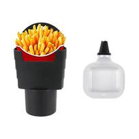Multi-Purpose French Fry Holder Tray Car Sauce Rack Car Accessories French Fries Rack Seasoning Box balta