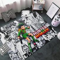 HUNTER×HUNTER Kvadratinis kilimas Komiksai FREECSS Kilimas Minkštas Grindų kilimėlis Killua Zoldyck Kėdės kilimėlis Kūdikių žaidimams Žaidimų kambarys Vaikų kambarys 40cm x 60cm red