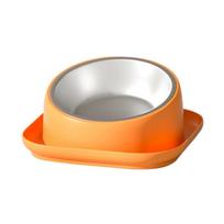 Antislip Dog Cat Bowl With PP Stand Stainless Steel Bowl Durable Non-spill Water Food Feeder Pet Feeding Drinking Bowls Dogs Cat 18.8cm
