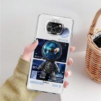 Case For Xiaomi Mi Poco X3 NFC 11 Lite M3 10T 9T 12 Redmi Note 10 9 9S 8 8T 7 Soft Clear Phone Cover Mechanical Astronaut Space Redmi Note 7 gray