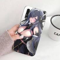 August Von Parseval Azur Lane Phone Case For Huawei P50 P40 P30 P20 Pro Mate 40 30 20 Pro Nova 9 8 7 PC Glass Phone Cover Huawei P50 Pro