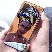 Case for Samsung Galaxy A51 A71 A21s A31 A41 M31 A11 M30s M51 A12 A91 A81 Soft Phone Cover Funda Capa Colorful Art African Girl Samsung A91