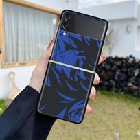 Luxury Case For Samsung Galaxy Z Flip 4 3 5G Black PC Hard Phone Cases Fashion Back Cover ZFlip Funda Demon Slayer Color Shell Samsung Z Flip 4 5G