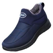 Vyriški Batai Nauji Patogūs Šilti Žieminiai Sniego Batai Įslystami Pliušiniai Kailiniai Ankle Botas Vyriški Batai Lauko Zapatos De Hombre 45 juoda