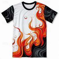 Graphic Flame Daily Designer retro vintažiniai vyriški 3D spausdinimo marškinėliai, sportiniai, atostogos, atostogos, marškinėliai trumpomis rankovėmis, iškirpti iš kaklo S