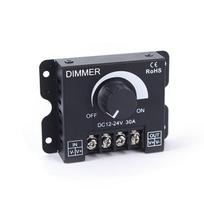 1 vnt DC12V / 24V 30A LED jungiklis pritemdiklis valdiklis LED šviesos juostai Juodas