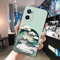 Kraštovaizdžio dėklas telefonui OPPO Realme 10 Pro Plus GT 2 Pro X2 Pro XT C25S 8 7 6 Pro 6i GT Master C3 C21 C21Y X3 SuperZoom Realme 10 Pro Plus white