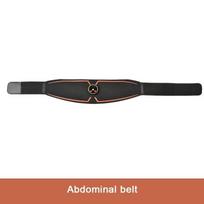 Abs Belt Abdominal Trainer EMS Muscle Stimulation Electric Exerciser Toning Belts for Arm Workout Fitness Home Gym Equiment black