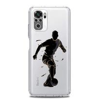 „Xiaomi Redmi Note 12 10C 10 11 9 8 Pro Plus“ 9S 7 8T 9T 9A 8A 9C K50 K40 dangtelis „Futball Player Soccer Art Clear“ telefono dėklas Redmi Note 11