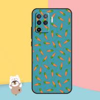 Morkų daržovių maisto dėklas skirtas OPPO A54 A74 A94 A52 A72 A83 A91 A93 A15 A16 A5 A9 A31 A53 A53S 2020 galinis dangtelis OPPO A52 white