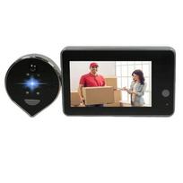 2,4 G „Wi-Fi“ vaizdo durų skambučio kamera 3 MP „Peephole Eye“ durų skambutis „Tuya Smart Home“ 4,3 colio HD IPS ekranas Naktinis PIR belaidis skambutis, dvipusis pokalbis PC500