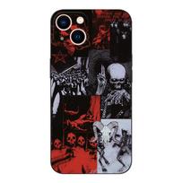Black tpu Case For Samsung galaxy A3 A5 A7 2016 2017 2018 cover satanic skull Samsung A7 2018