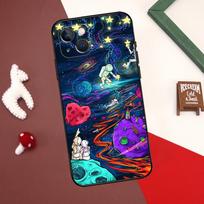 Psychedelic Trippy Art Cover For iPhone 12 11 13 14 15 Pro Max 12 Mini 7 8 Plus X XR XS Max SE 2020 Phone Case iPhone 13 Pro black