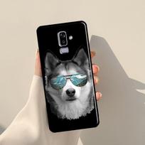 Mielas Aliaskos haskių šuniukas, skirtas Samsung J3 J5 J7 J510 J310 J330 J710 J730 J1 A3 A5 2016 2017 J4 J6 Plus J8 2018 m. J7 2016 - J710 black