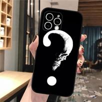 Kaukolės Galvos Meno Telefono Dėklas iPhone 15 14 Pro Max 13 12 11 Pro Max XSMax XR 12 13 mini 14 Plus Korpusas iphone 12ProMax