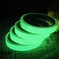 Fluorescencinė naktinio matymo lipni įspėjamoji juosta 1 vnt Šviečiančios juostos sienos lipdukas PVC Populiarus švytintis tamsoje Aukštos kokybės papuošalų priedas 1.5CM*1M žalia