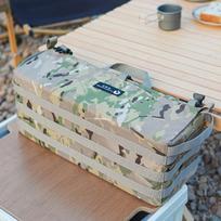 Side Organizer Camping Table Storage Bag Practical Case Waterproof Handbag for Outdoor Barbecue gray