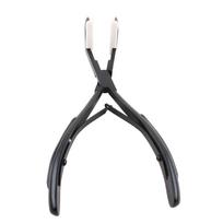 Tape Extensions Pliers Black Flat Type Deck Shape Stainless Steel Hair Extension Pliers black