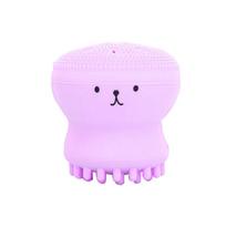 Silicone Face Cleansing Brush Facial Deep Pore Skin Care Scrub Cleanser Tools Mini Octopus Beauty Soft Deep Cleaning Exfoliator white