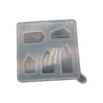 Miniature House Casting Mold HighTemperature Resistant Silicone Molds Small House Decoration Moulds for DIY Lovers