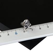 2pcs Titanium Steel Taro Punk Hip Hop Rock Tide Stud Earrings Men and Women Personalized Jewelry 1pcs