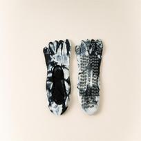 Joga Neslystančios Kojinės Tie Dye Moteriškos Kojinės Profesionalios Penkių Pirštų Pilateso Medvilninės Kojinės Patalpų Kojinės su Atskirais Pirštais Prakaitą Sugeriančios juoda