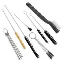 21 vnt. daugiafunkcis dažų purkštuvo valymo rinkinys nailoniniai šepečiai Mini šepečiai ir adatos metalinis vamzdelis 21 Pcs