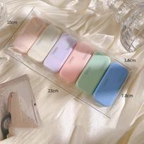 6 vnt/komplektas Gradientai Macaron Color nešiojama korekcinė juosta Nutildyti be pėdsakų kvadrato formos mokyklinėms biuro reikmenims Grįžti į mokyklą gray