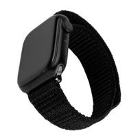 Fixed smartwatch nylon band, Apple Watch 42 / 44 / 45 / 46 / 49 mm, black (FIXNST2-434-BK)