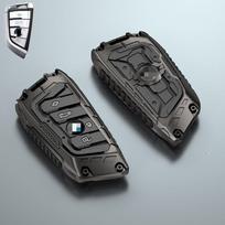 General Creative Black Knight Business Car Key Shell Car Key Protection Cover for Car Key Cover 5 Series 3 Series 7 Series X1x2x3x4x5x6 gray