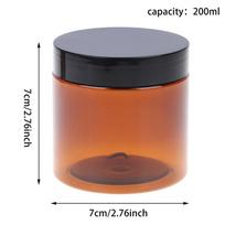 200 ml gintaro rudos spalvos kosmetikos veido kremo buteliukai lūpų balzamo mėginio konteineris stiklainis indelis