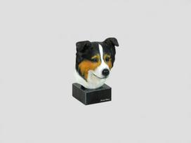 Barzdotasis kolis, kalnų kolis, kalnų kolis - tapyta figūrėlė, statula, figūrėlė, pagaminta menininko, prekės ženklas Art-Dog