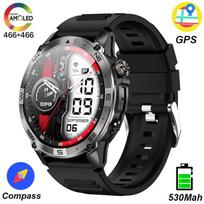 SACOSDING SACOSDING išmanusis laikrodis Amoled ekranas Bluetooth Skambutis Vyrams Lauke Sportas Aukštis Slėgis GPS Judėjimo padėties nustatymo kompasas Išmanusis laikrodis
