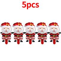 Kalėdiniai foliniai balionai Mini Kalėdų eglutė Kalėdų Senelis balionas Navidad Naujieji metai 2025 Dekoracija Vaikų gimtadienio vakarėlio reikmuo Dovana Christmas Cane red