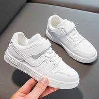 Madingi universalūs maži balti bateliai nauji berniukų riedlentės bateliai minkštas padadas Korėjietiški vienetiniai bateliai studentų laisvalaikio bateliai 37 inner length 22.6cm white