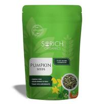 Sorich Organics Raw Pumpkin Seeds for Eating 400gm | Morning Breakfast Healthy Snacks green