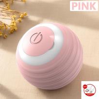 Smart Cat Toy Automatic Rolling Ball Cat Interactive Ball USB Rechargeable Electric Moved Rotating Cat Toys Pet Accessories rožinė