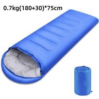 Camping sleeping bag Lightweight 4 season warm envelope backpack outdoor hollow cotton thickened adult red