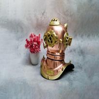 Scuba Mark V Diving Helmet Handcrafted Copper Finish Vintage Miniature for Home Decor or Gift