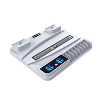PS5 Stand and Cooling Station with Dual Controller Charging Station, Controller Charger, 2 In 1 USB Cable, Media Slot, Screw Package:27.7*22.3*4.9cm balta