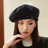 Chic Vintage British-Inspired Beret Warm & Stylish for Fall/Winter | Versatile Octagonal Cap with Curved Brim for Women ONE SIZE juoda