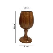 2 rankų darbo medinių vyno ar alaus taurių rinkinys, alaus taurė namams brown