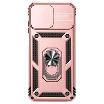 For Xiaomi Redmi 13C 12C 12 11A 10C 10A NOTE10 9S 11S PRO 8PRO 9S 9PRO 9PROMAX Case Car Magnetic Metal Ring Holder Back Cover Redmi 13C rožinio aukso spalvos